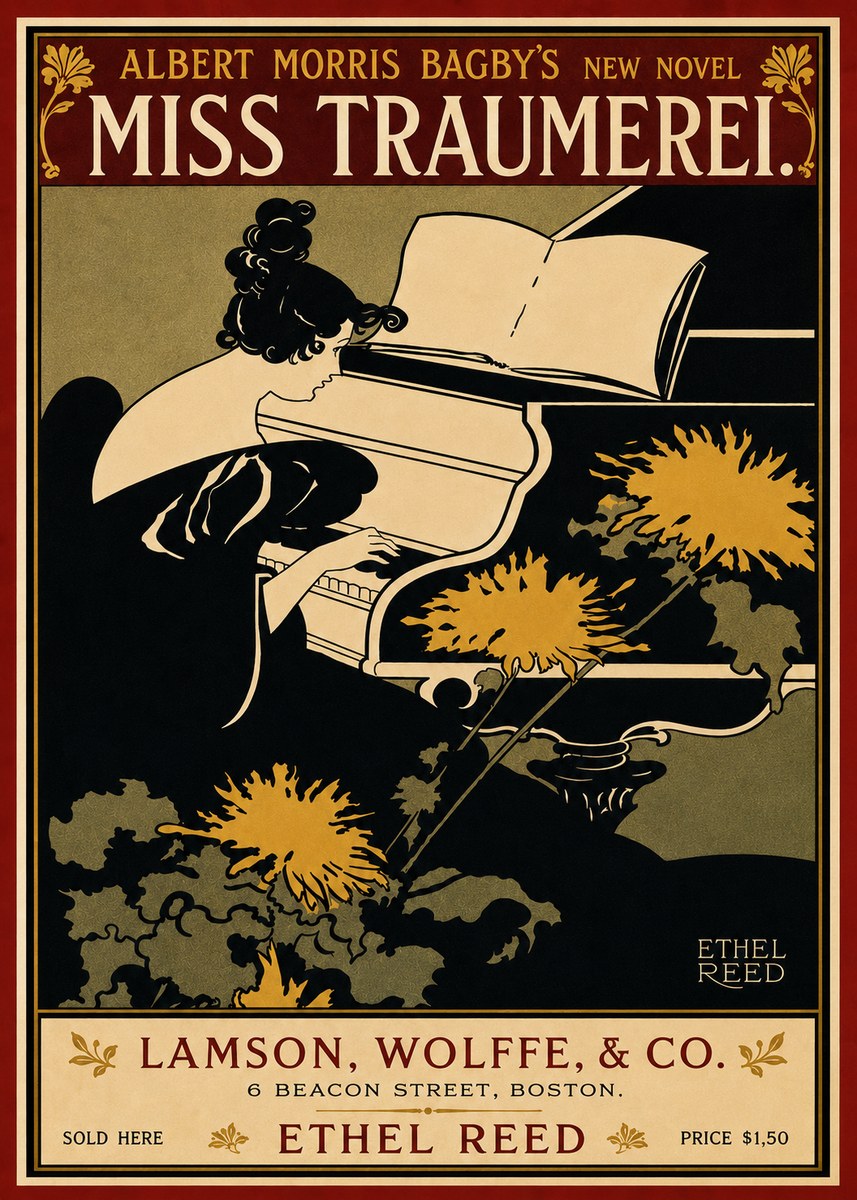 Ethel Reed Miss Traumerei. No6 - Poster