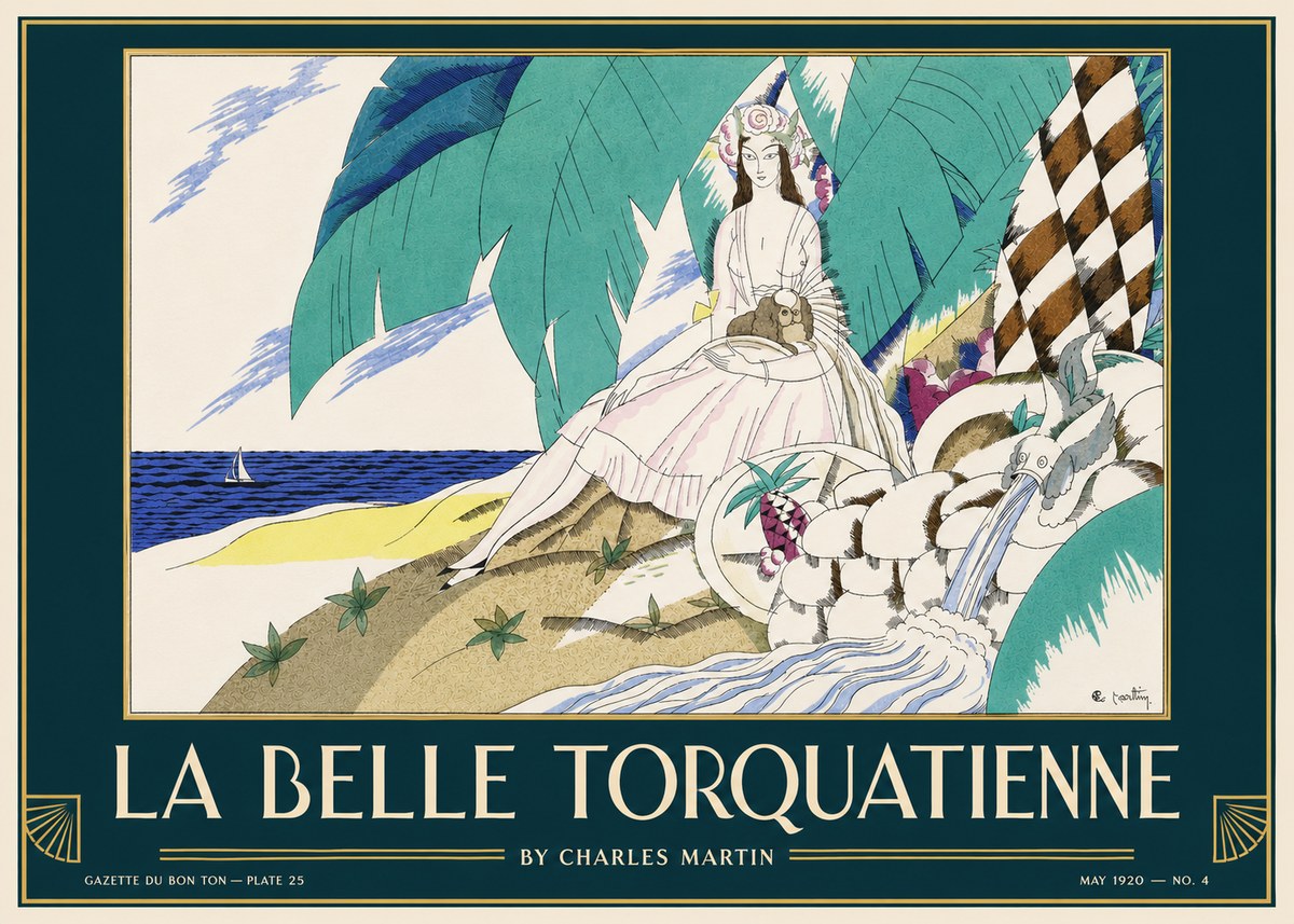 Charles Martin La Belle Torquatienne No3 - Poster