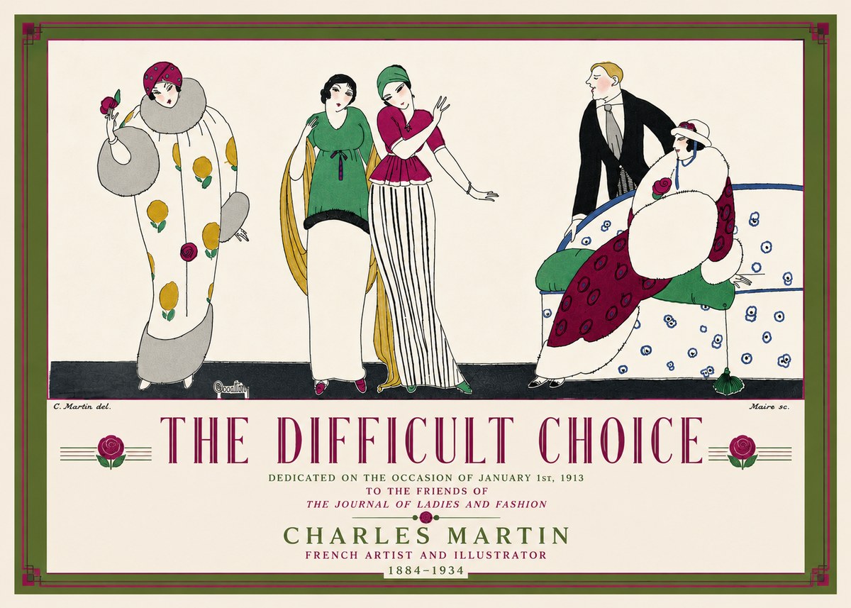 Charles Martin The Difficult Choice No5 - Poster