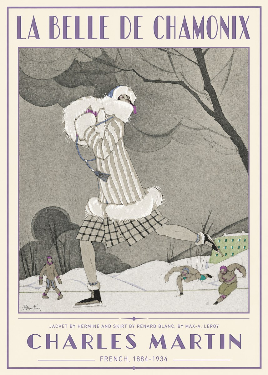 Charles Martin La Belle De Chamonix No3 - Poster