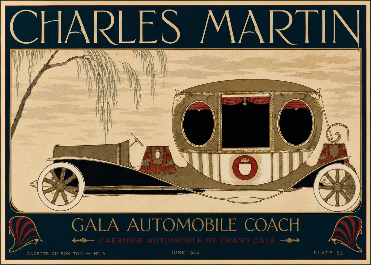 Charles Martin Gala Automobile Coach No6 - Poster