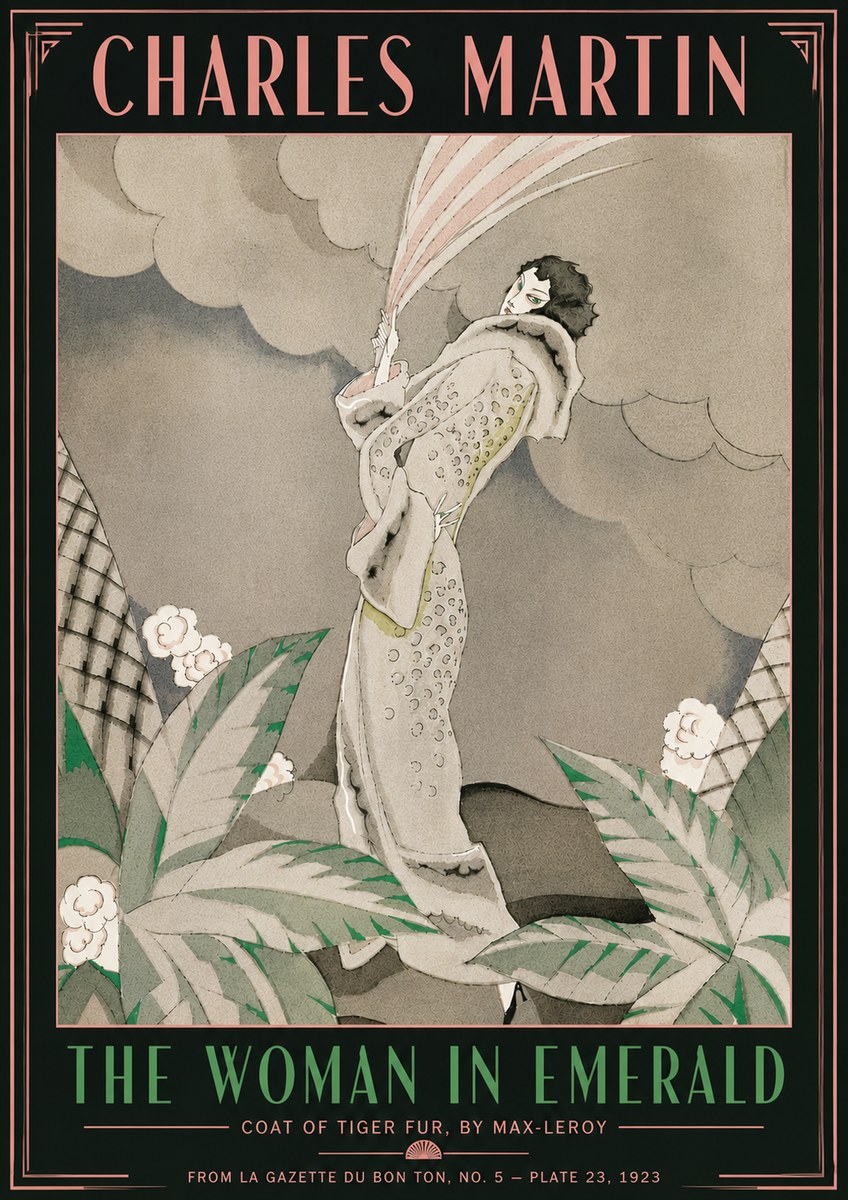 Charles Martin The Woman in Emerald No6 - Poster