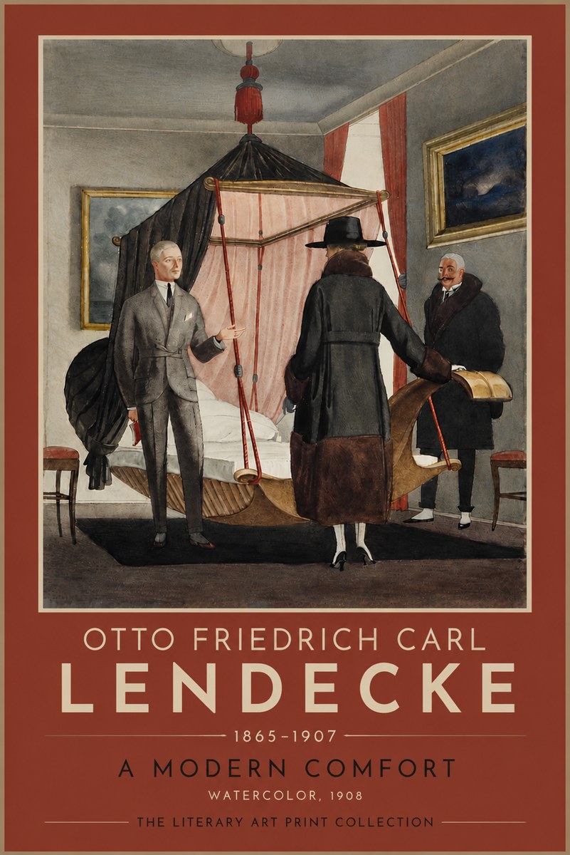 Otto Friedrich Carl Lendecke A Modern Comfort No4 - Poster