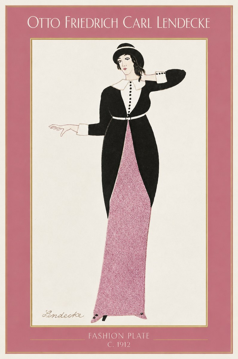 Otto Friedrich Carl Lendecke Fashion Plate II No1 - Poster