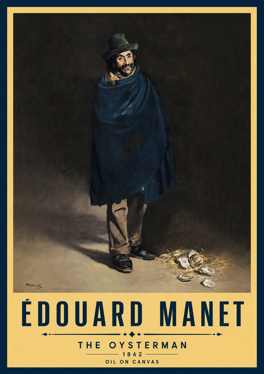 Édouard Manet The Oysterman No5 - Poster