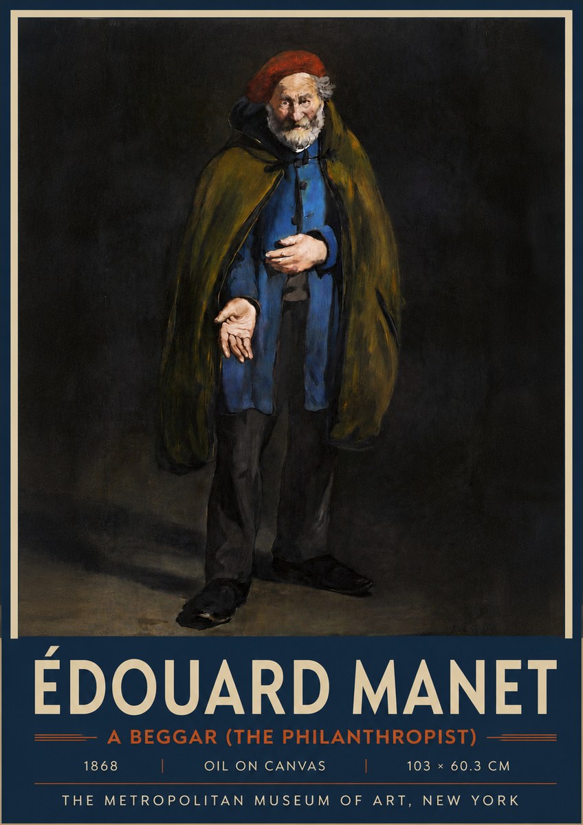 Édouard Manet A Beggar (the Philanthropist) No5 - Poster