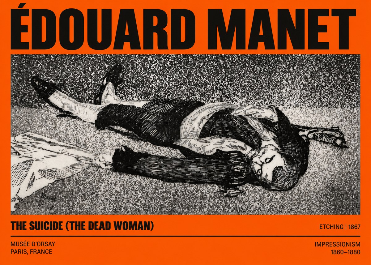 Édouard Manet The Suicide (the Dead Woman) No2 - Poster