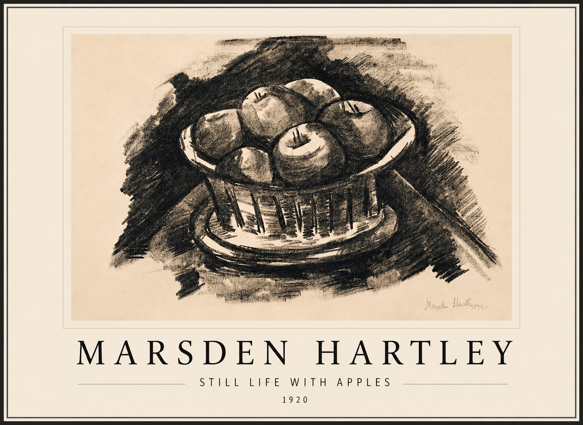Marsden Hartley Still Life with Apples No6 - Poster