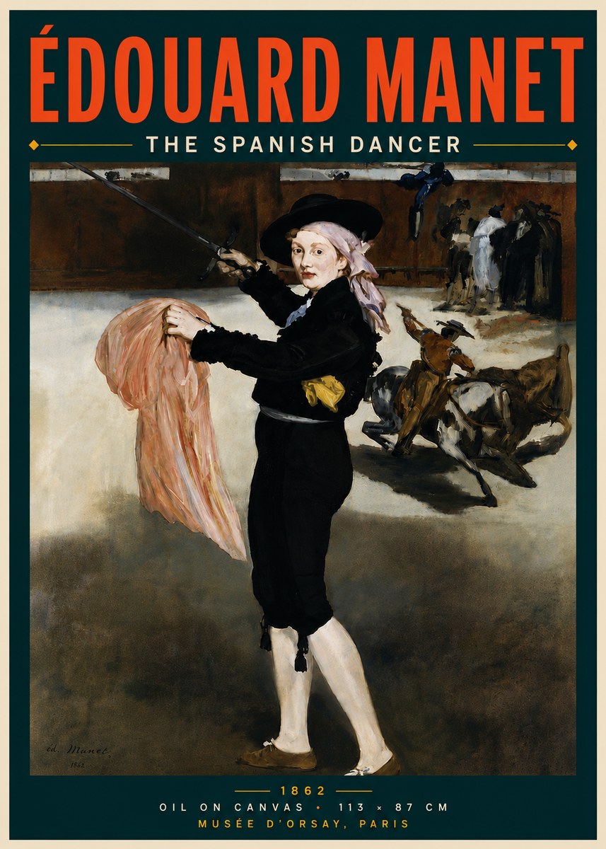 Édouard Manet The Little Bullfighter No6 - Poster