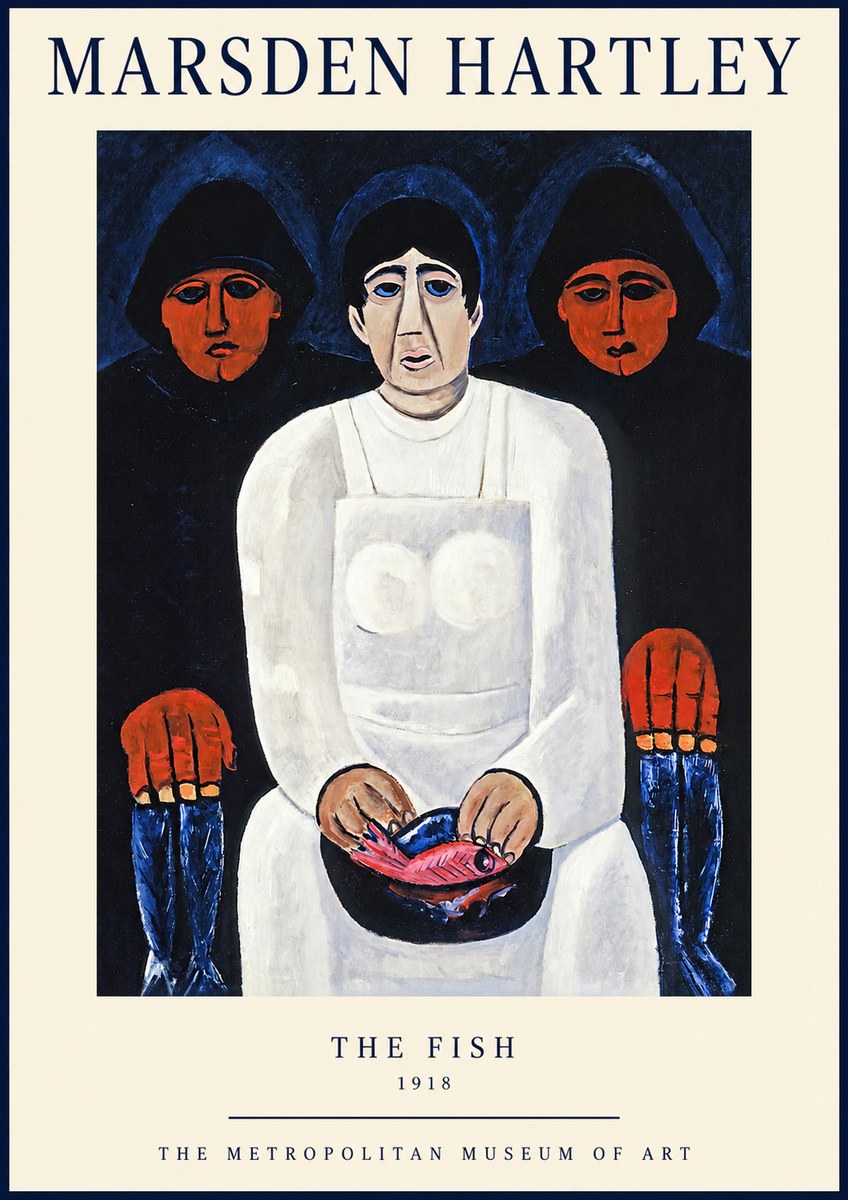 Marsden Hartley The Fish No1 - Poster