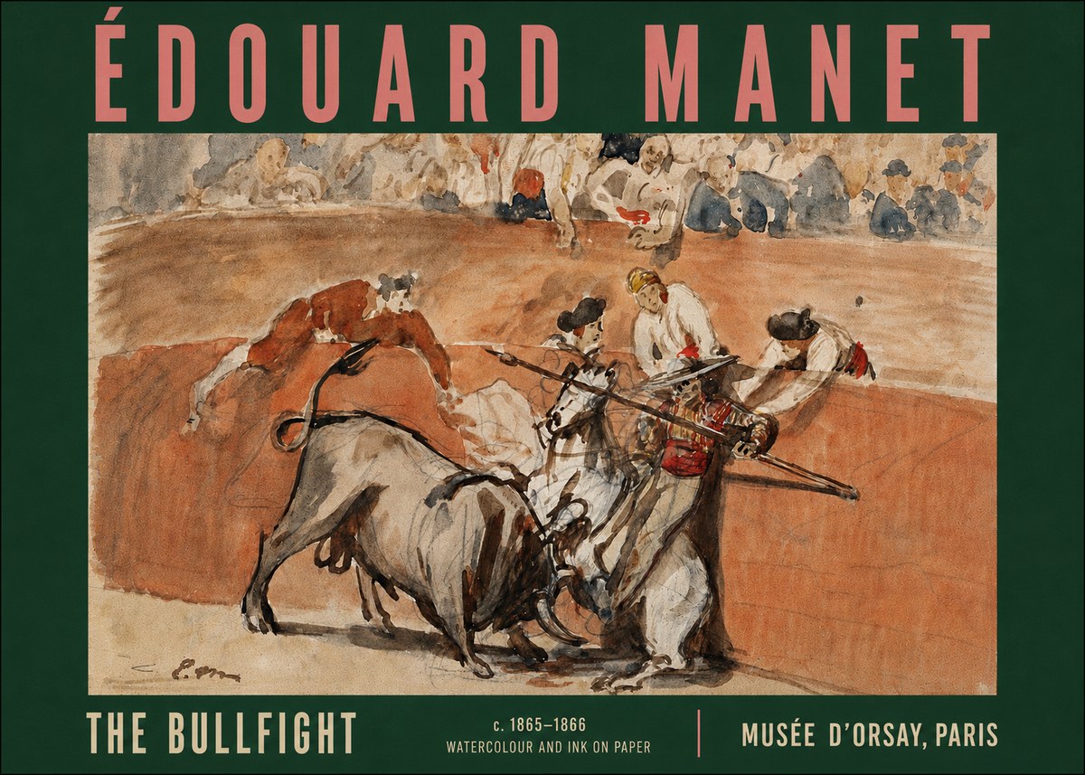 Édouard Manet The Bullfight I No5 - Poster