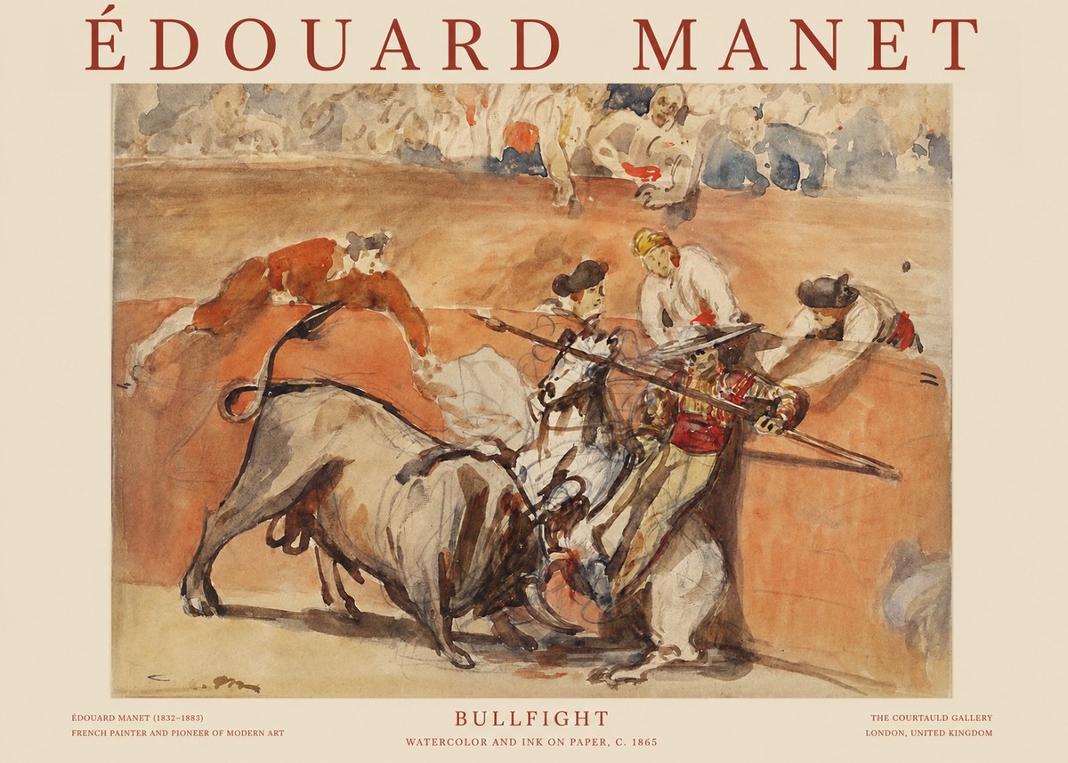Édouard Manet The Bullfight I No6 - Poster
