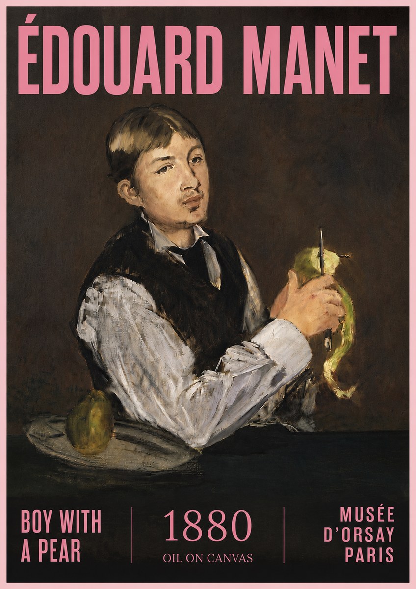 Édouard Manet Boy with a Pear No5 - Poster
