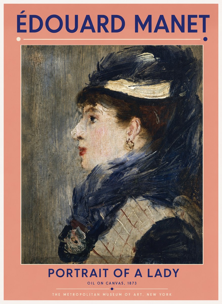 Édouard Manet Portrait of a Lady No2 - Poster