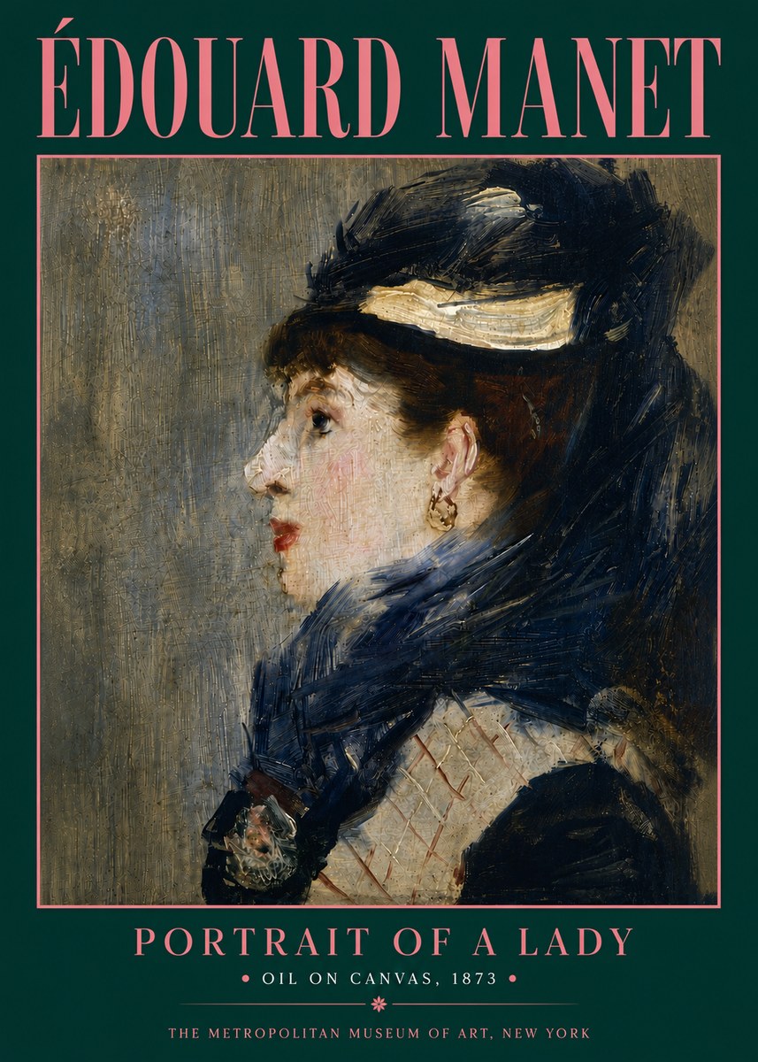 Édouard Manet Portrait of a Lady No6 - Poster
