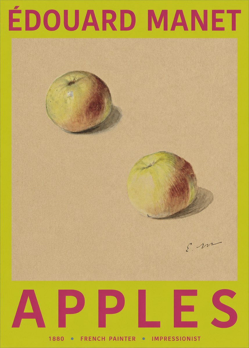 Édouard Manet Apples No2 - Poster