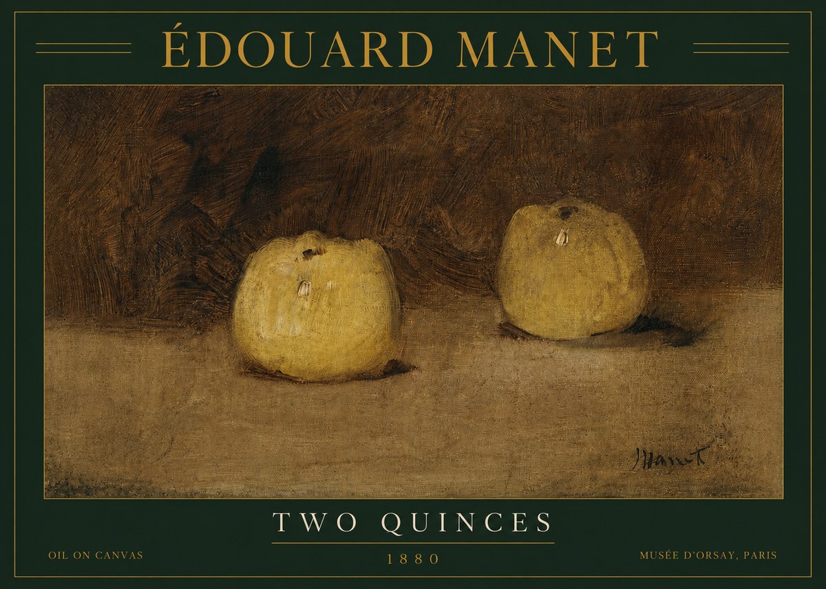 Édouard Manet Two Quinces No3 - Poster