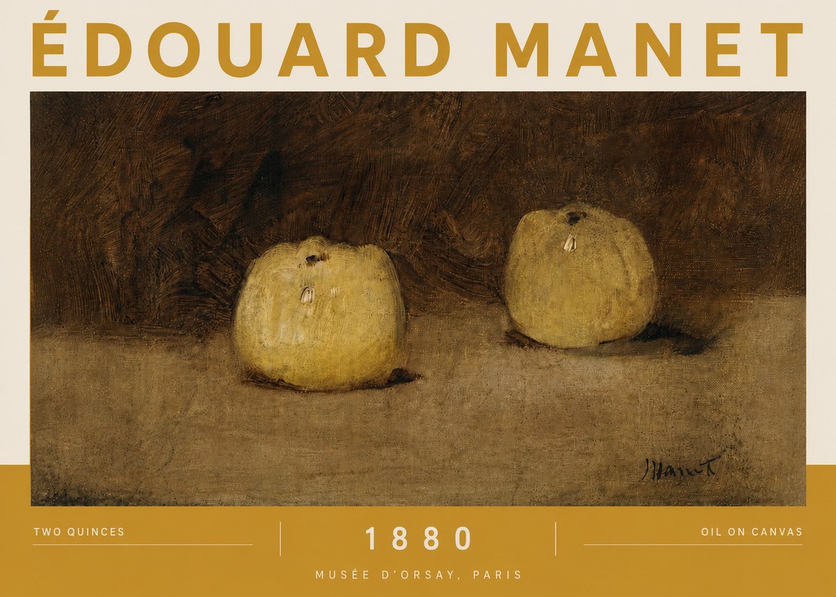 Édouard Manet Two Quinces No4 - Poster