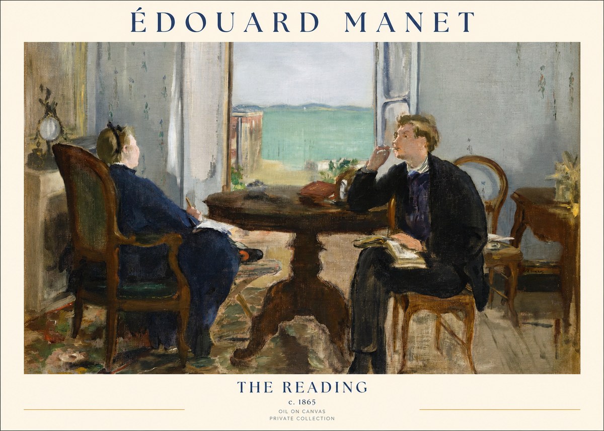 Édouard Manet The Reading No1 - Poster