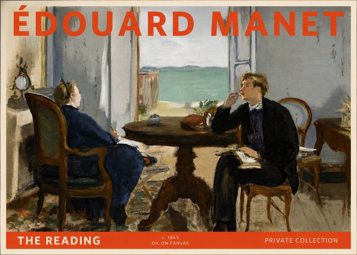 Édouard Manet The Reading No6 - Poster