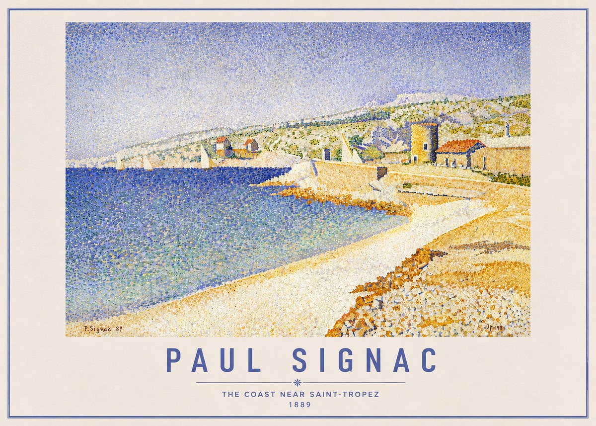 Signac The Coast Near Saint-tropez No6 - Poster