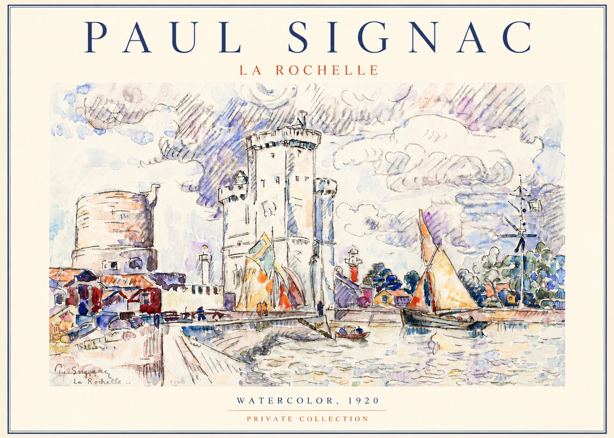 Signac La Rochelle III No5 - Poster