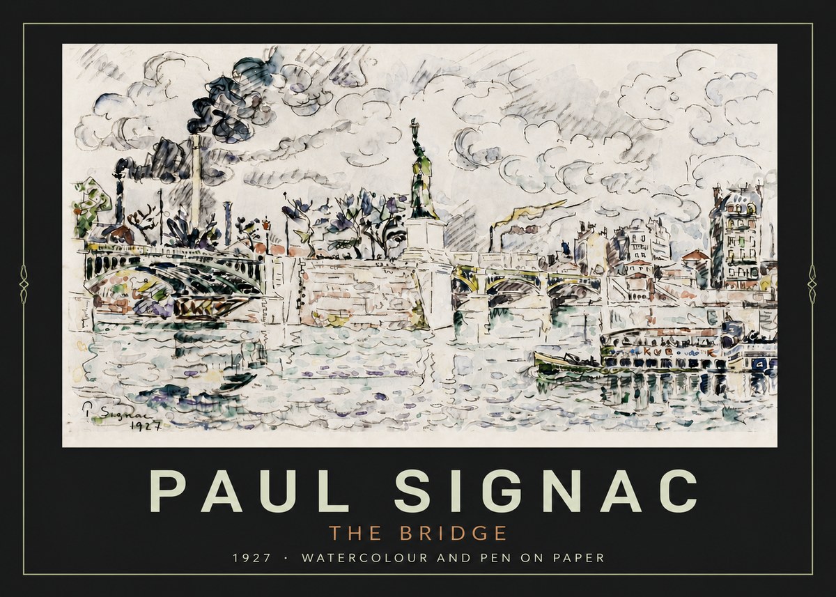 Signac The Bridge II No4 - Poster
