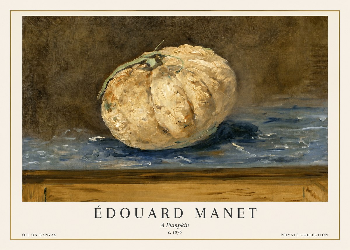 Édouard Manet A Pumpkin No1 - Poster