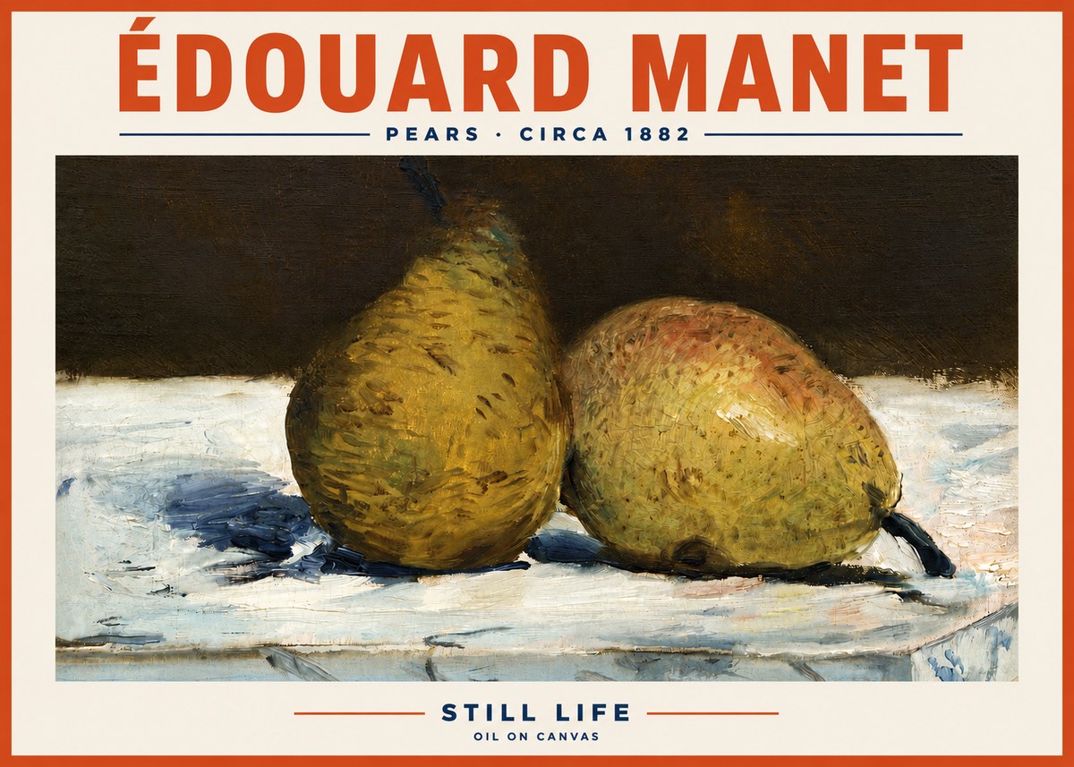 Édouard Manet Pears No6 - Poster