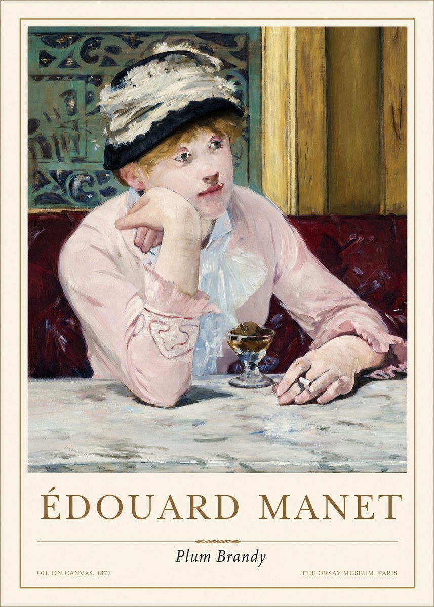 Édouard Manet Plum Brandy No1 - Poster