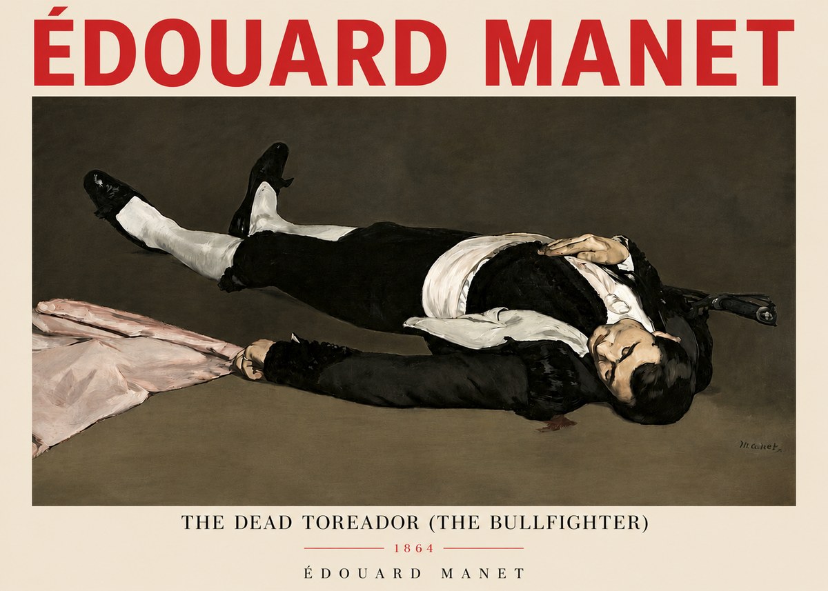 Édouard Manet The Dead Toreador (the Bullfighter) No3 - Poster