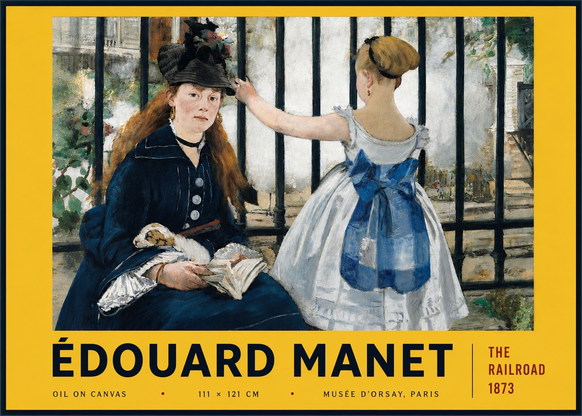 Édouard Manet The Railroad No6 - Poster
