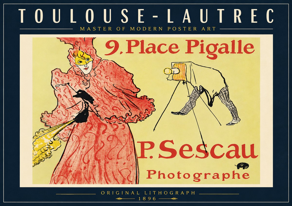 Toulouse-Lautrec 9. Place Pigalle No6 - Poster