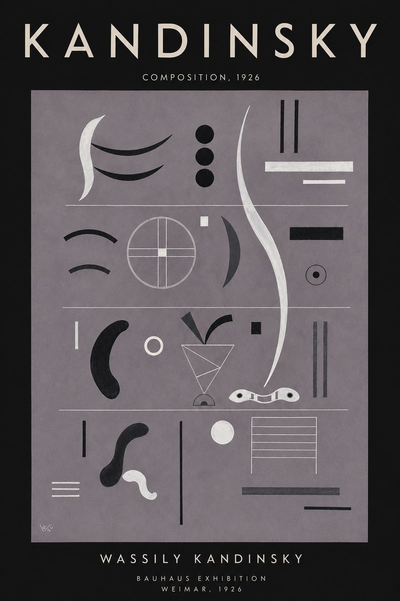 Kandinsky Composition I No4 - Poster