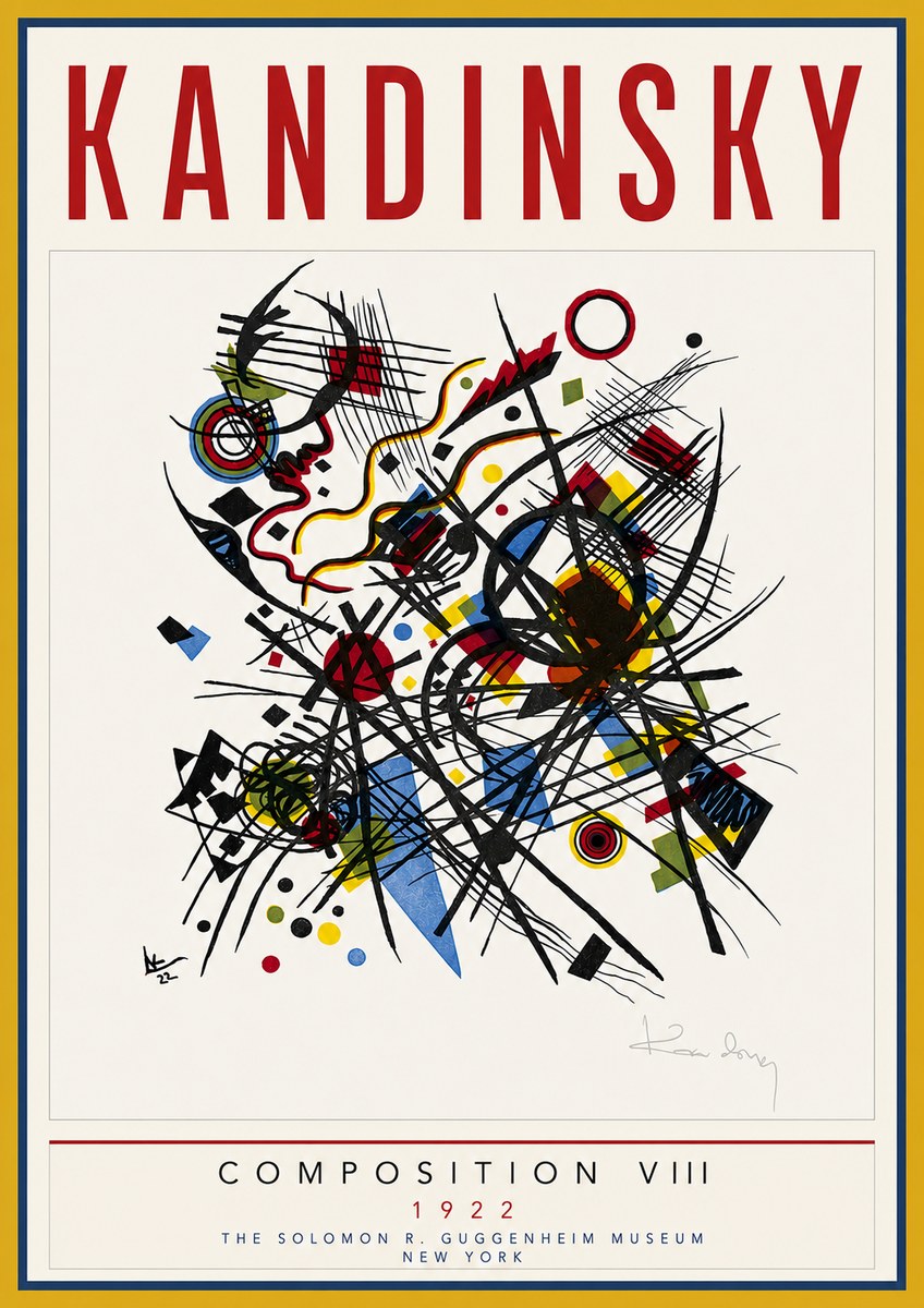 Kandinsky Composition Viii No5 - Poster
