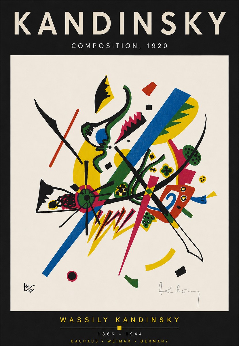 Kandinsky Composition, 1920 No4 - Poster