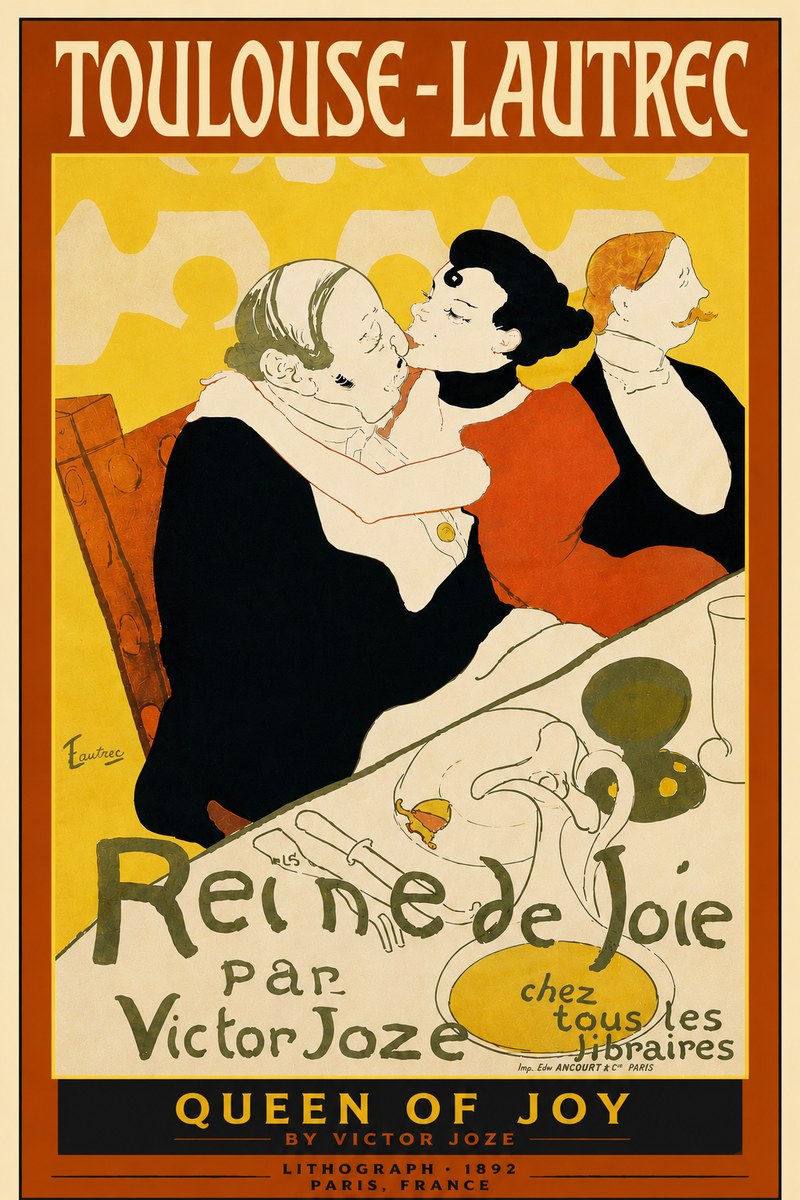 Toulouse-Lautrec Reine De Joie II No6 - Poster