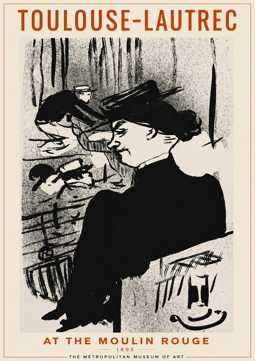 Toulouse-Lautrec At the Moulin Rouge XII No2 - Poster