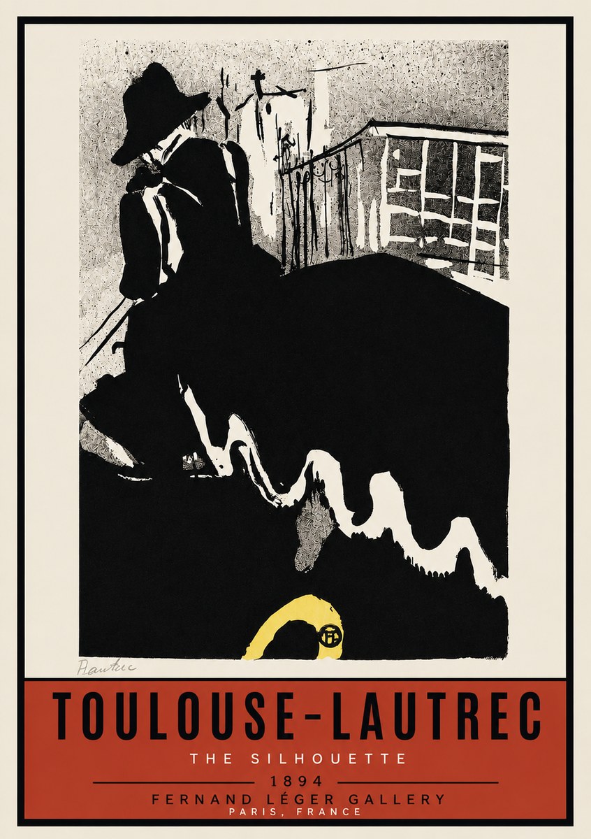 Toulouse-Lautrec The Silhouette No3 - Poster