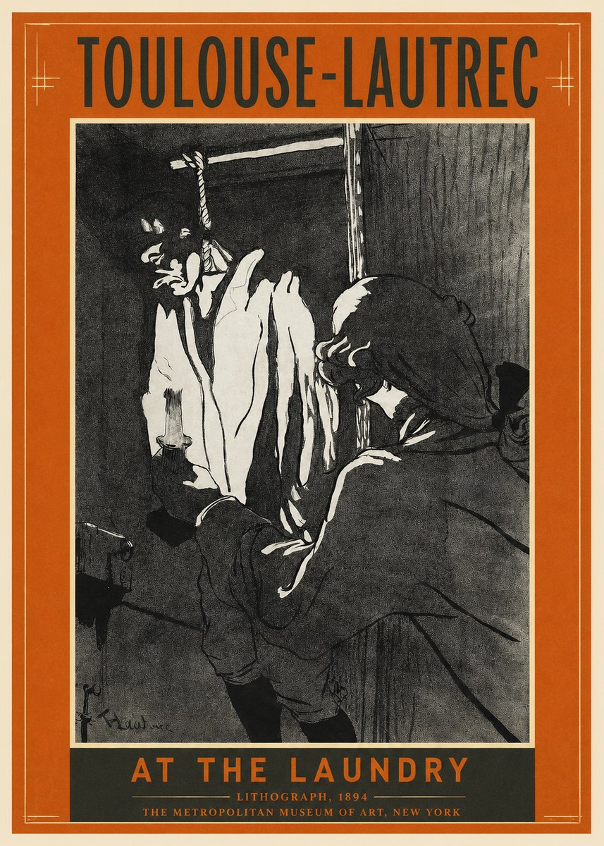 Toulouse-Lautrec At the Laundry No2 - Poster