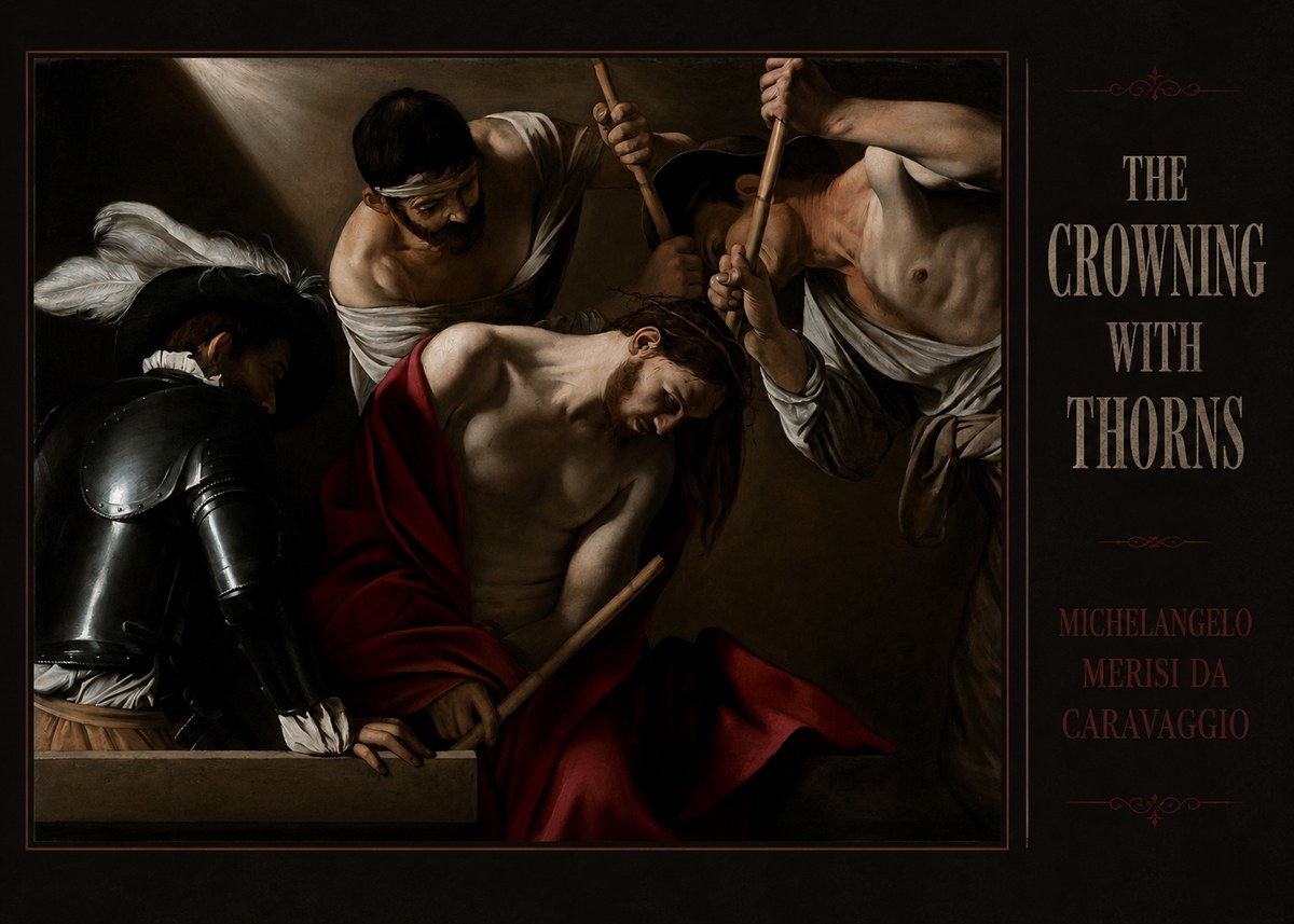 Michelangelo Merisi da Caravaggio The Crowning with Thorns I No3 - Poster