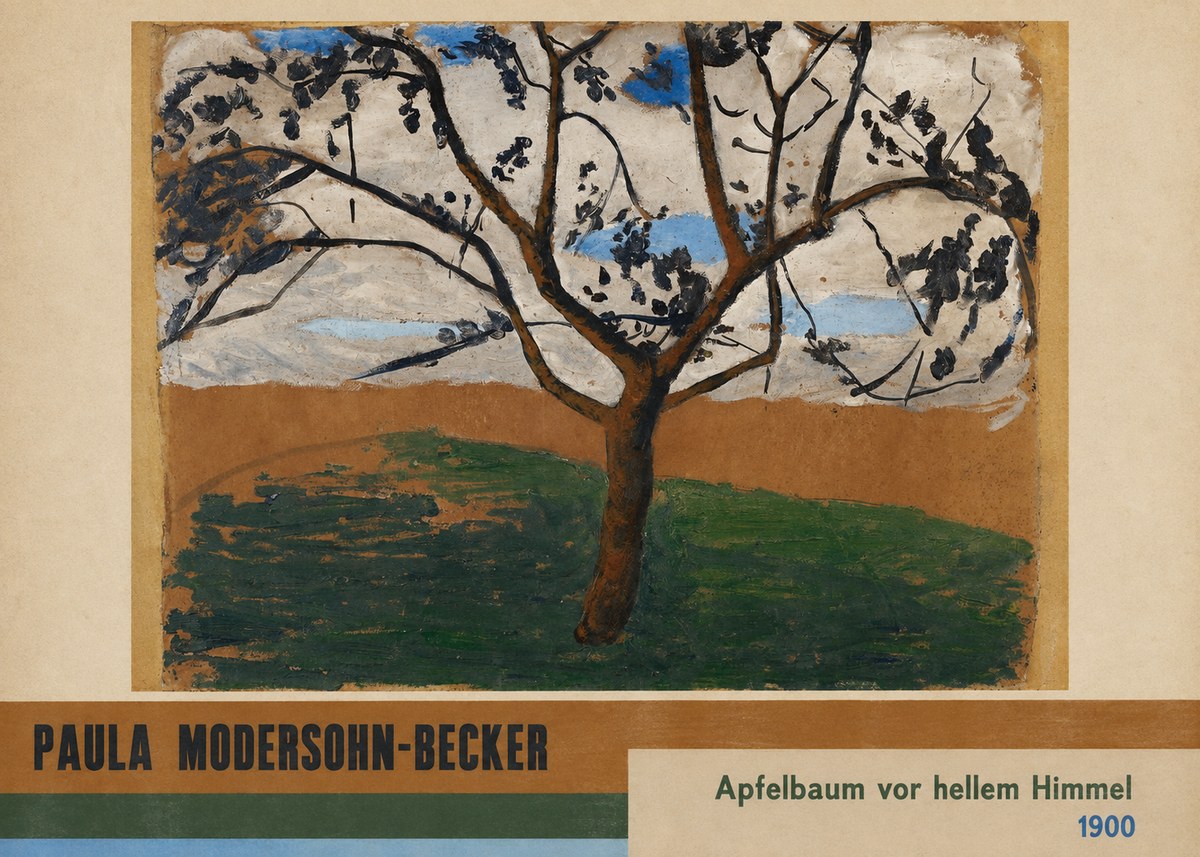 Paula Modersohn-Becker Apfelbaum Vor Hellem Himmel No4 - Poster