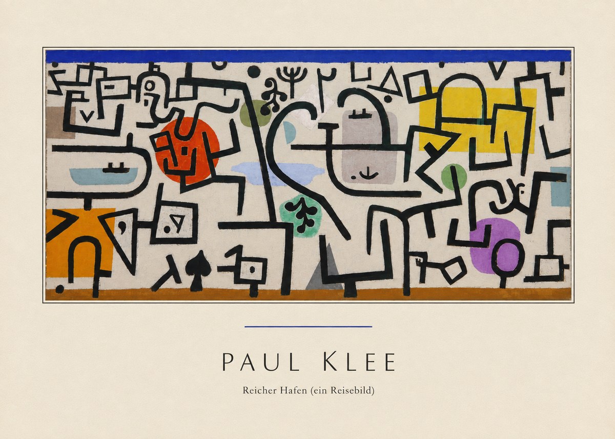 Paul Klee Reicher Hafen (Ein Reisebild) I No3 - Poster
