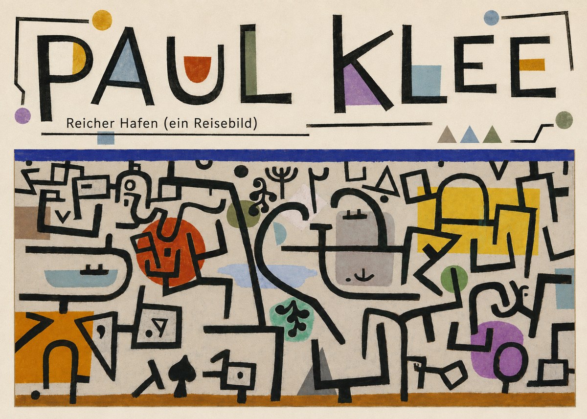 Paul Klee Reicher Hafen (Ein Reisebild) I No6 - Poster