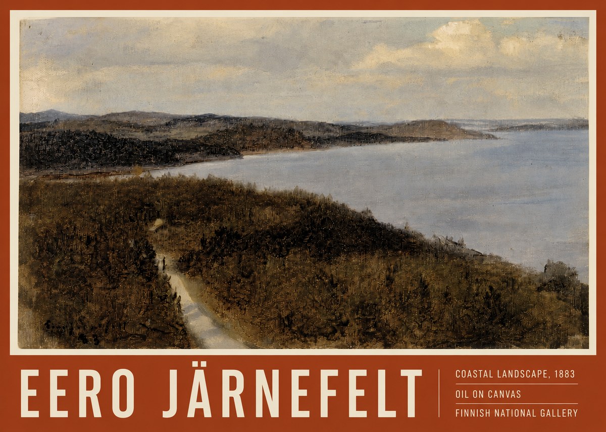 Eero Järnefelt Coastal Landscape, 1883 No4 - Poster