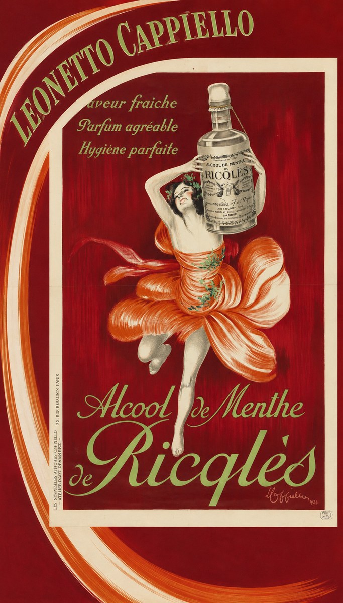 Leonetto Cappiello Alcool De Menthe De Ricqlès I No3 - Poster