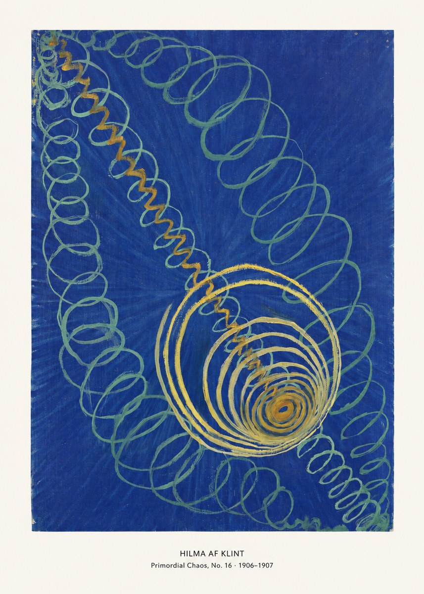 Hilma af Klint Primordial Chaos, No. 16 No6 - Poster