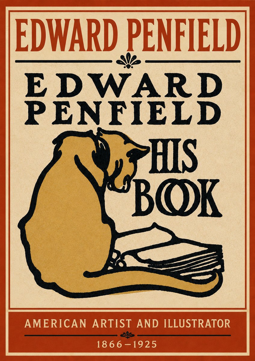 Edward Penfield His Book No4 - Poster