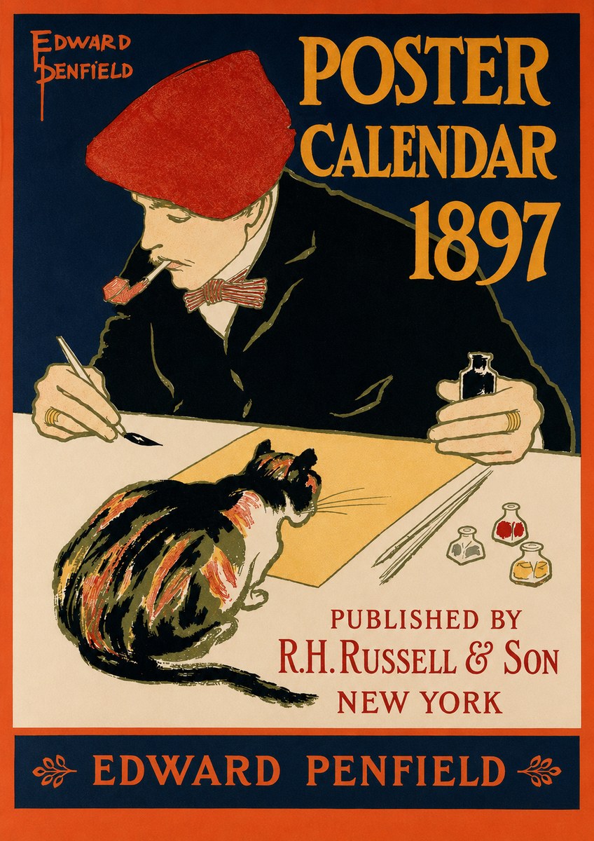 Edward Penfield Poster Calendar 1897 No2 - Poster