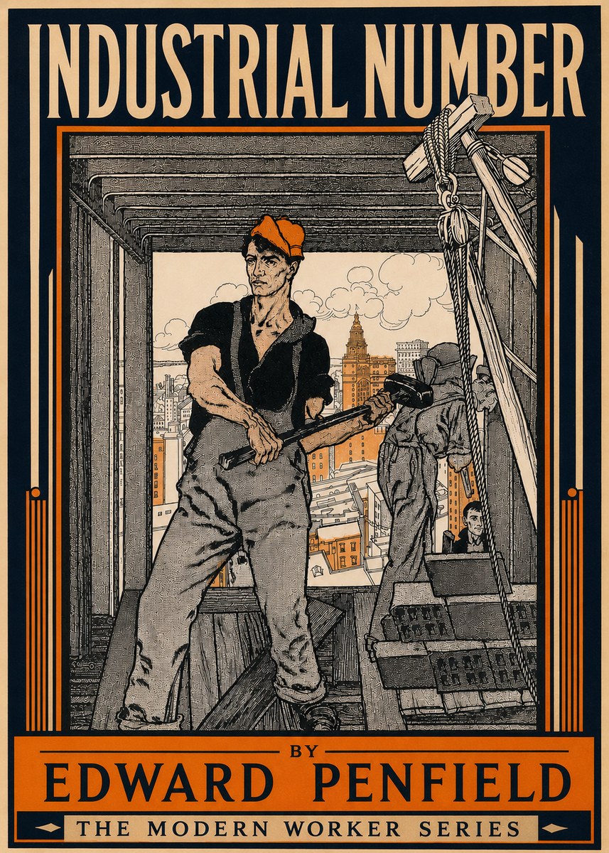 Edward Penfield Industrial Number No4 - Poster